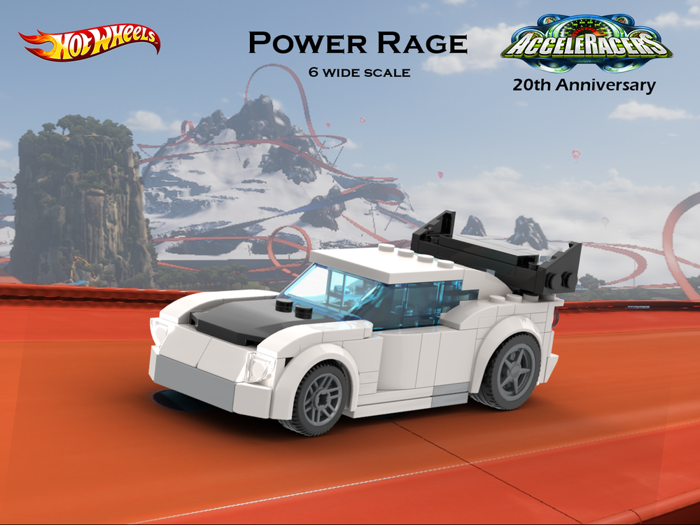 Lego Power Rage 6 wide - Hot Wheels Acceleracers