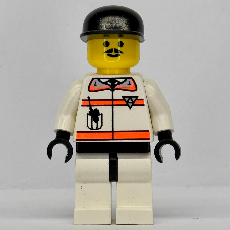 Lego Res-Q Man, Black Cap, Moustache