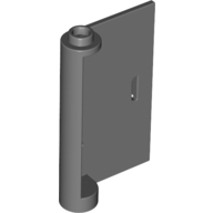 Lego Door 1 x 3 x 4 Right - Open Between Top and Bottom Hinge / Dark Bluish Gray