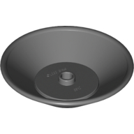 Lego Dish 5 x 5 / Dark Bluish Gray
