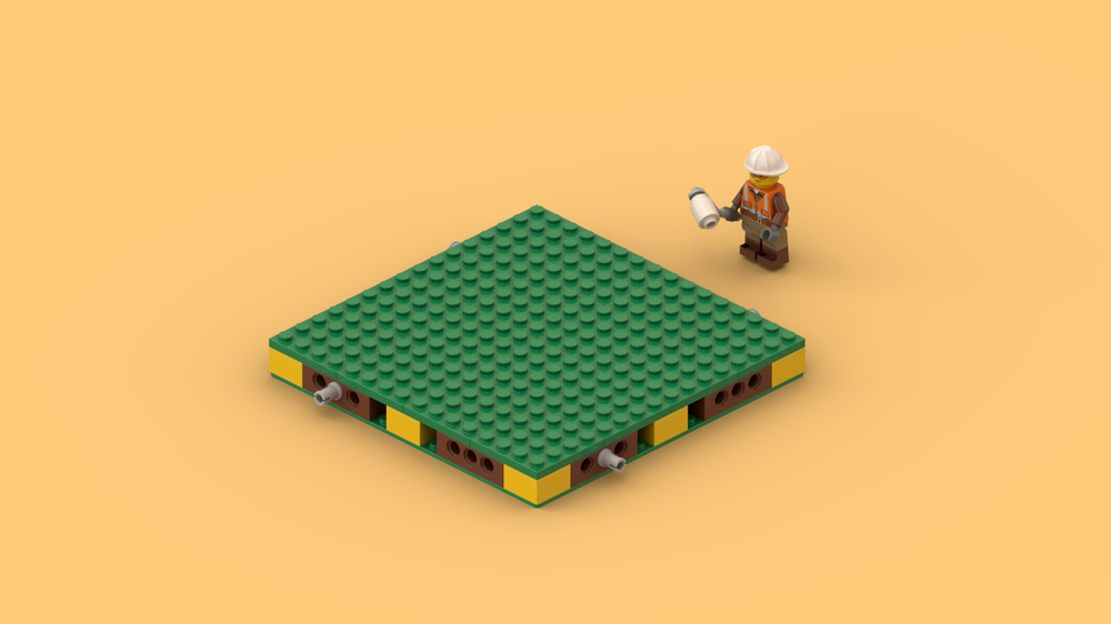Lego Basic Green MILS 16x16