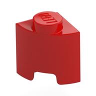 Lego Brick Round, Quarter 1 x 1 / Red