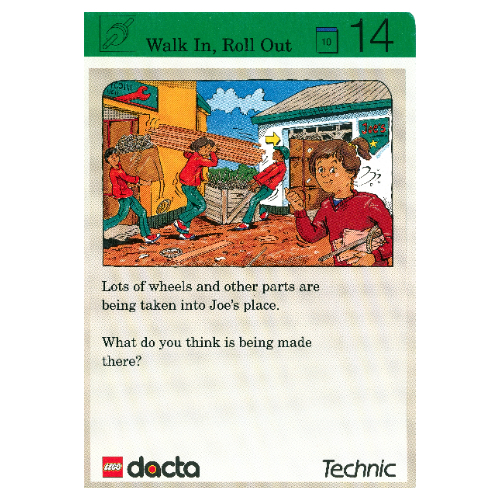 Lego Activity Card, Set 9603, Exploration 14 - Walk In, Roll Out