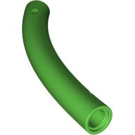 Lego Animal Body Part / Plant, Tail / Neck / Branch / Trunk, Middle Section with Pin Holes / Bright Green