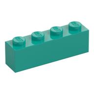 Lego Brick 1 x 4 / Dark Turquoise