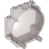 Lego Windscreen 3 x 6 x 5 Bubble with Studs on Top [Plain]