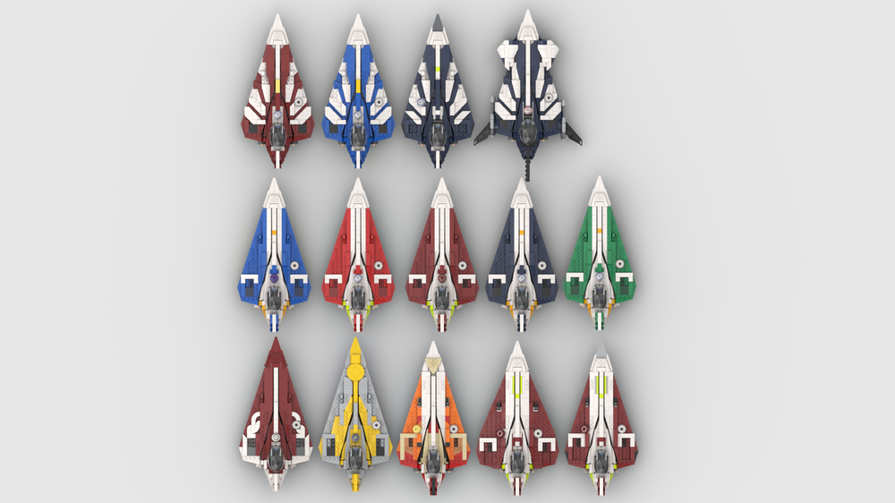 Lego Delta-7b & Delta-7 Aethersprite-class light interceptor Collection