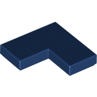 Lego Tile 2 x 2 Corner / Dark Blue