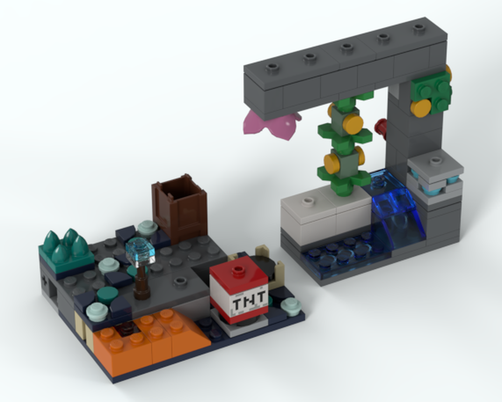 Lego minecraf polybag pack: deep dark/lush caves