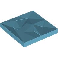 Lego Tile 6 x 6 x 2/3, Angled Textured Surface (Ice)
