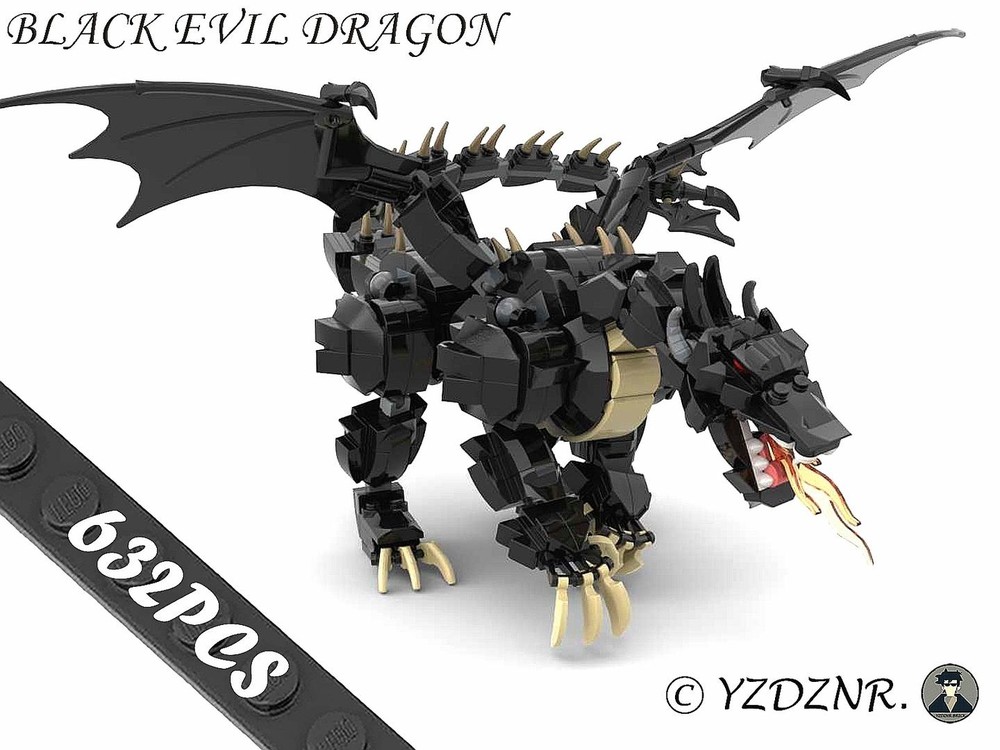 Lego Black Evil Dragon