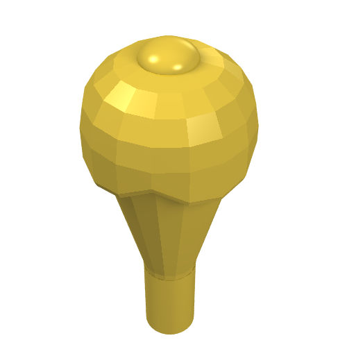 Lego Food Ice Cream Cone with Ice Cream / Yellow
