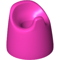 Lego Belville / Scala, Equipment Baby Potty / Medium Dark Pink