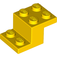 Lego Bracket 3 x 2 x 1 1/3 with Pin Bottom / Yellow