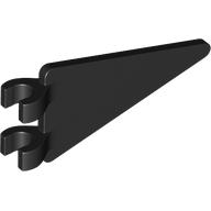 Lego Flag 2 x 4 Triangle / Black