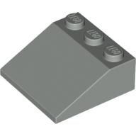 Lego Brick Sloped 33° 3 x 3 / Light Gray