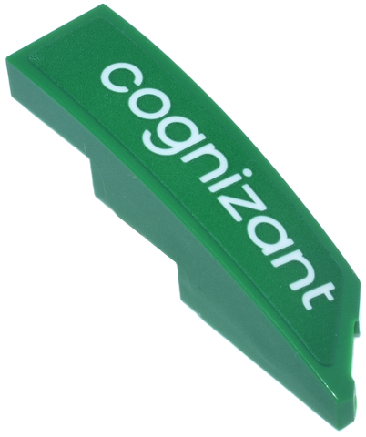 Lego Wedge 4 x 1 Left with 'cognizant' Logo Pattern (Sticker) - Set 76925