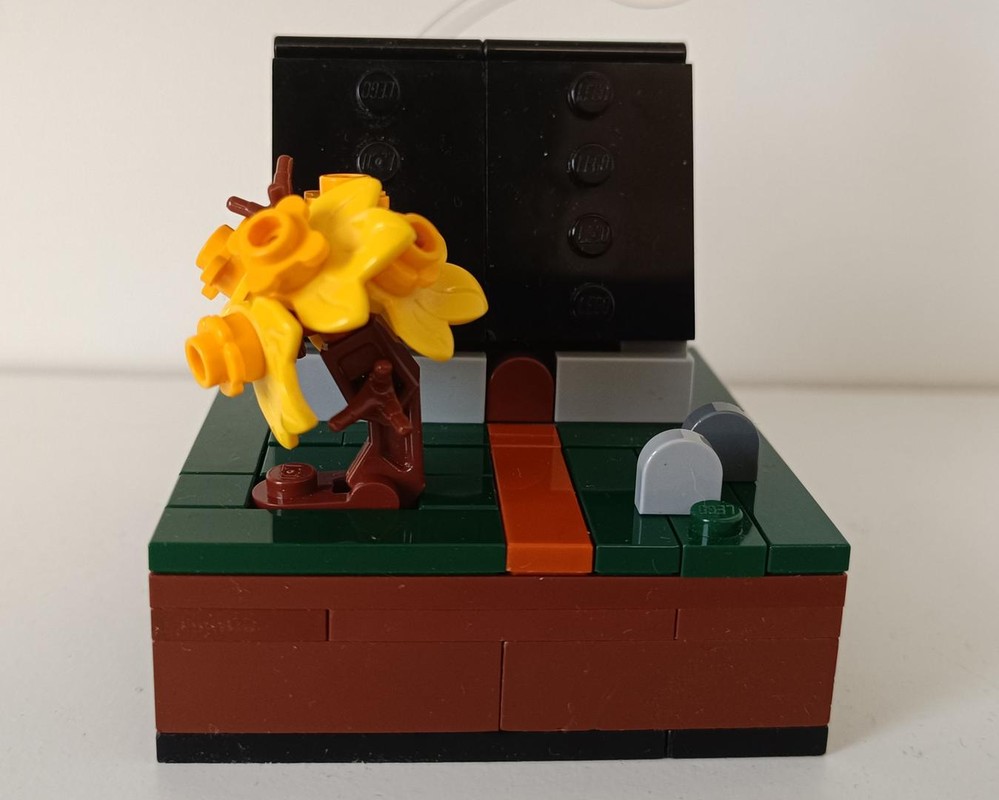 Lego Spooky Fall House - Micro Scene
