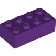 Lego Brick 2 x 4 / Purple