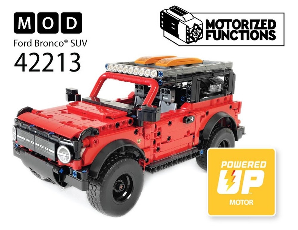 Lego 42213 Ford Bronco SUV RC MOD for Powered Up Motors