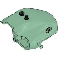 Lego Creature Body Part, Dewback Head / Sand Green