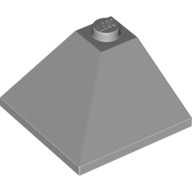 Lego Brick Sloped 33° 3 x 3 Double Convex / Light Bluish Gray