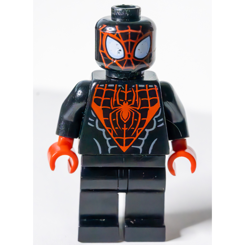 Lego Spider-Man (Miles Morales), Red Hands, Red Face Webbing