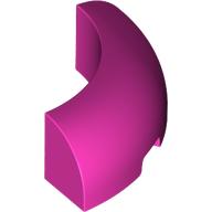 Lego Brick Round Corner 3 x 3 x 1 No Studs / Dark Pink