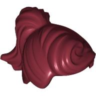 Lego Hair Ponytail and Fringe / Dark Red