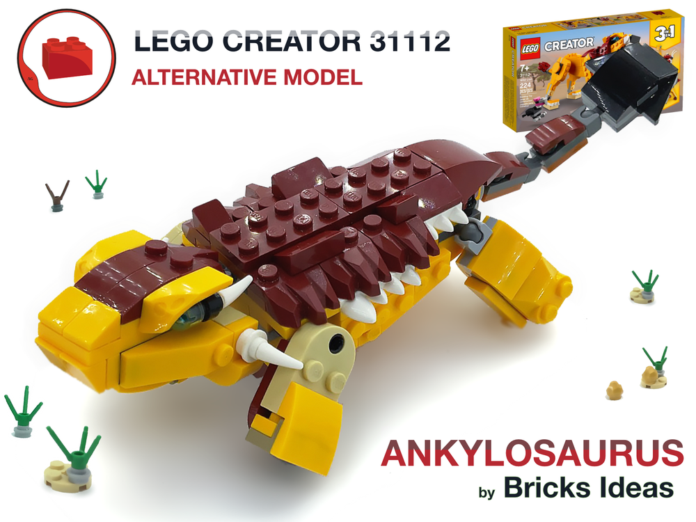 Lego Ankylosaurus Dinosaur - Lego Creator 31112
