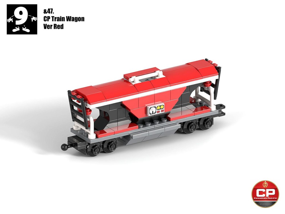 Lego &47 Mini-CP Train Wagon_ver3