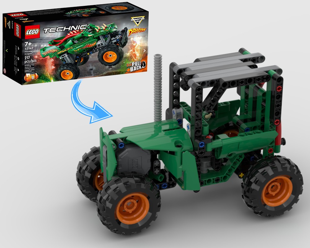Lego Middle Tractor 42149 Alternative.
