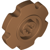 Lego Technic Tread Sprocket Wheel Small 6 Tooth / Medium Nougat