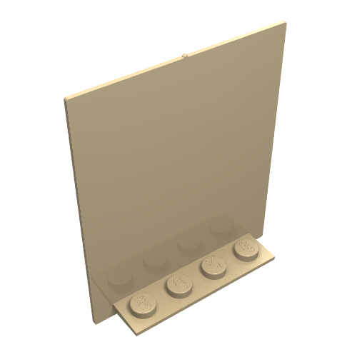 Lego Door 2 x 5 x 5 Swivel, Flat Base / Tan