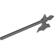 Lego Weapon Halberd / Axe Elaborate / Dark Bluish Gray