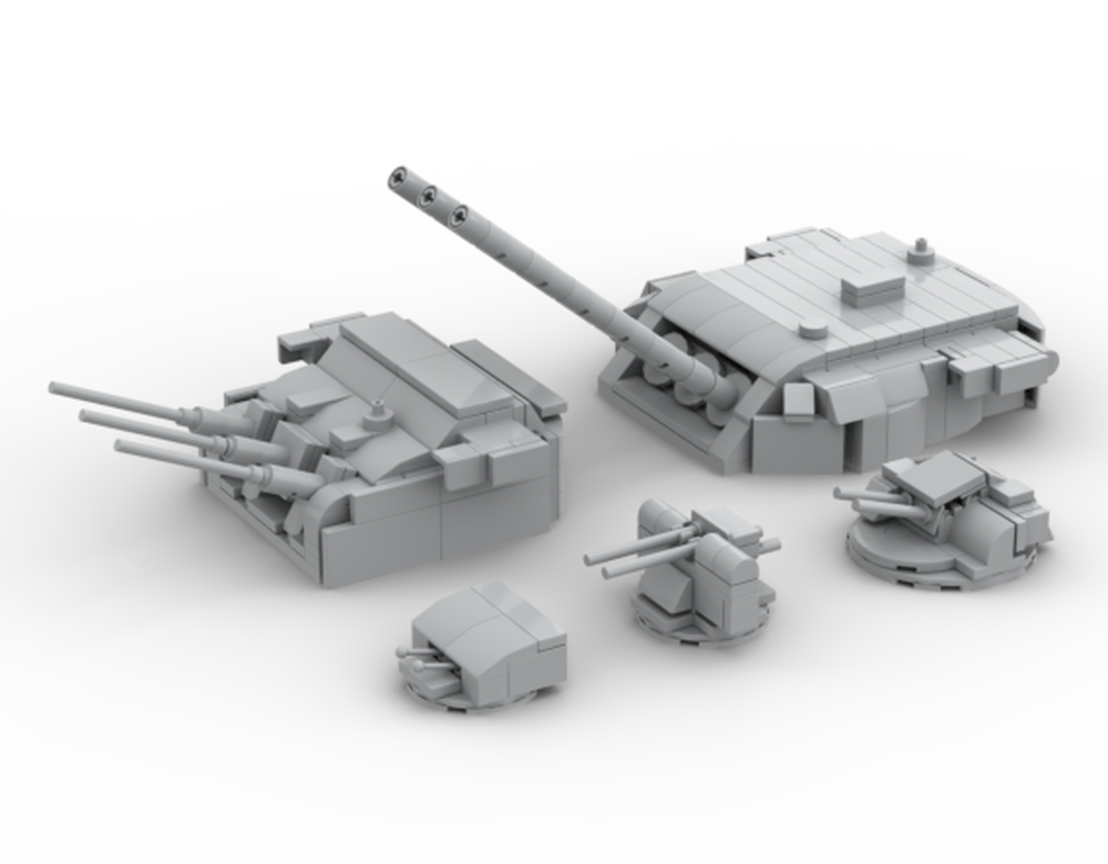 Lego IJN Yamato All Guns