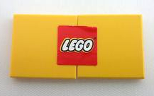 Lego Stickered Assembly 4 x 2 with LEGO Logo Pattern (Sticker) - Set 6692