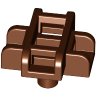 Lego Equipment Scabbard for Two Swords / Reddish Brown