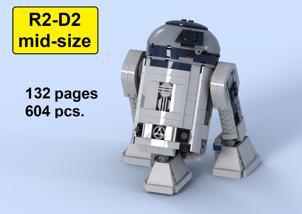 Lego R2-D2 mid-size