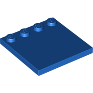 Lego Plate Special 4 x 4 with Studs on One Edge [Plain] / Blue