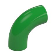Lego Brick Round 1 x 1 diameter Tube with 90 Degree Elbow (2 x 2 x 1) and Axle Holes (Crossholes) at each end / Bright Green