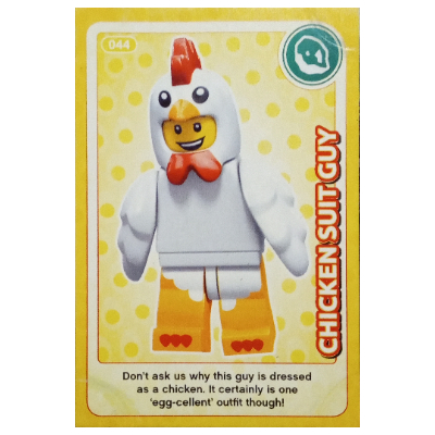 Lego Trading Card, Create the World - Chicken Suit Guy