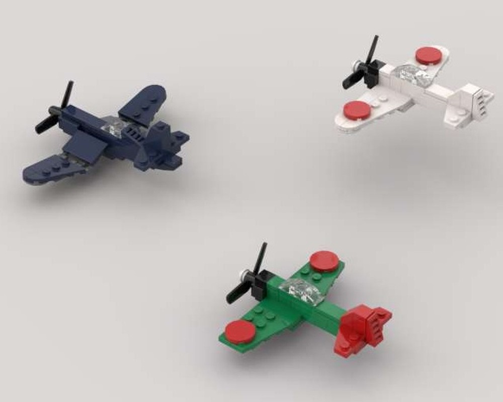 Lego F4U Corsair & A6M Zero