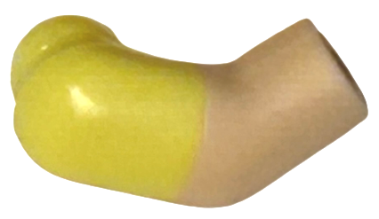 Lego Arm, Right with Molded Bright Light Yellow Short Sleeve  Pattern