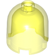 Lego Brick Round 2 x 2 x 1 2/3 Dome Top, Blocked Open Stud / Trans-Neon Green