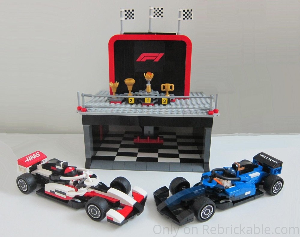 Lego 60464 MOC (Williams & HAAS + F1 Podium)