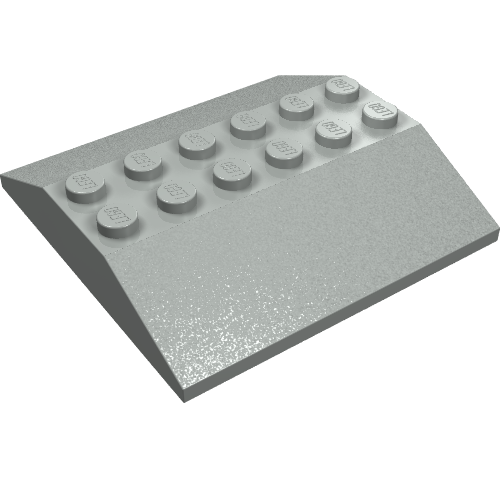 Lego Brick Sloped 33° 6 x 6 Double (Train Roof) / Brown