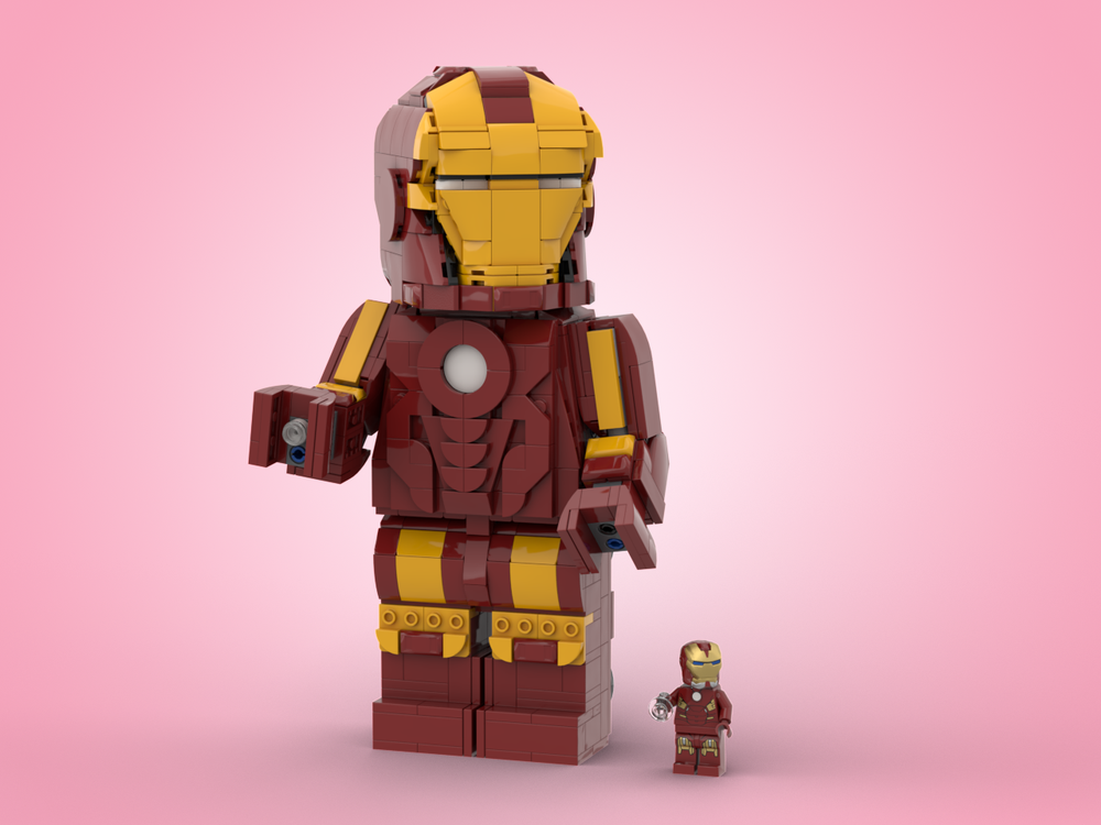 Lego Iron Man (Up scaled minifigure)