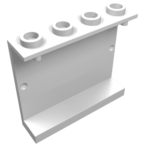 Lego Panel 1 x 4 x 3 [Hollow Studs] / White
