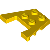 Lego Wedge Plate 3 x 4 with Stud Notches / Yellow